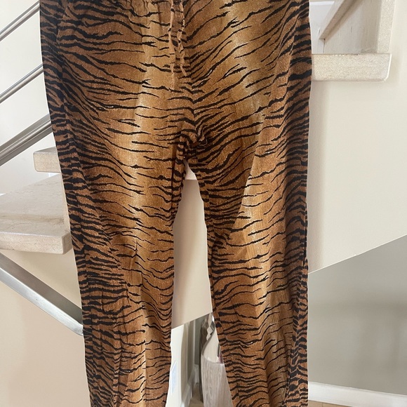 VINTAGE MOSCHINO animal print SWIM COVERUP Pants - Picture 2 of 13